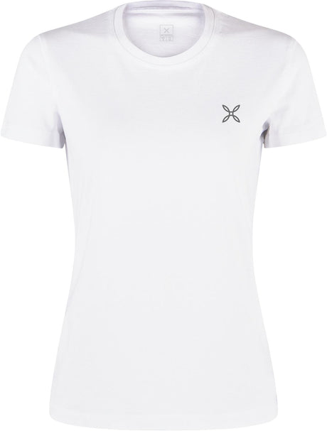 Montura - BASIC LOGO T-SHIRT WOMAN — WHITE — Vista frontale 1