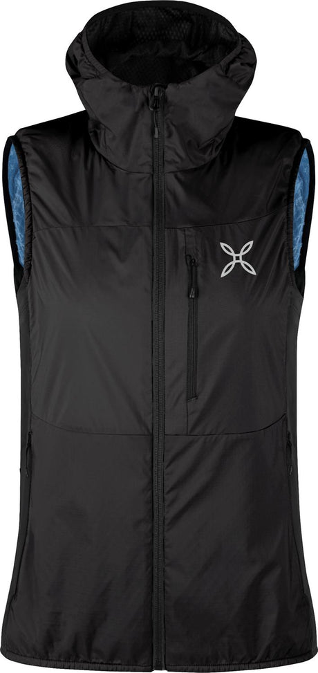 Montura - TRACCIA OCTA HOODED VEST WOMAN — BLACK — Vista frontale 1