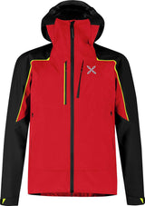 Montura - VERTIGO GTX PRO JACKET — ROSSO/GIALLO FLUO — Vista frontale 1