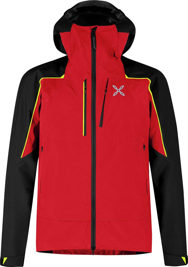 Montura - VERTIGO GTX PRO JACKET — ROSSO/GIALLO FLUO — Vista frontale 1