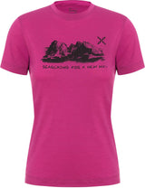 Montura - PEAKS MERINO T-SHIRT WOMAN — BATON ROUGE — Vista frontale 1