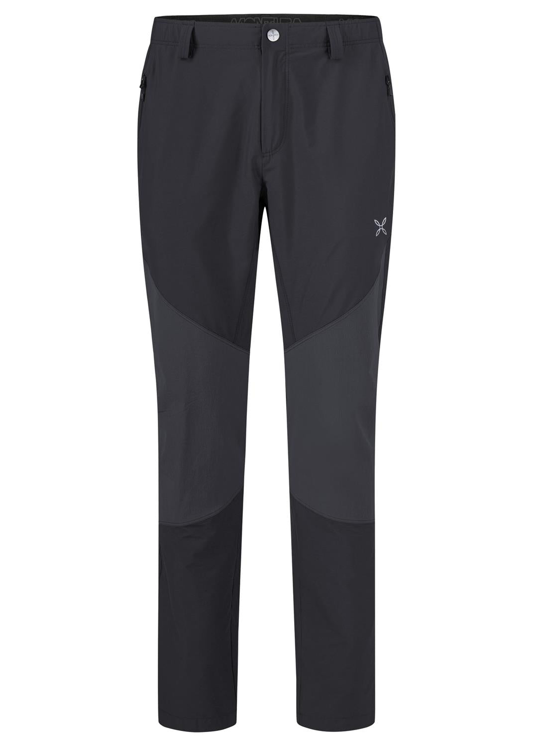 Montura - MOUNTAIN TREK -5 CM PANTS — NERO — Vista frontale 1