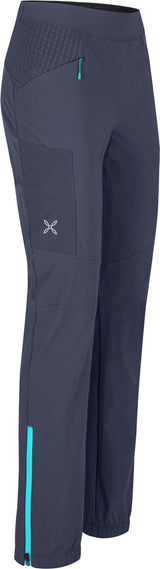 Montura - PEAK PANTS WOMAN — GRAPHITE BLUE/TURQUOISE — Immagine 2
