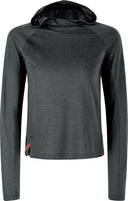 Montura - VERSANTE HOODED MAGLIA WOMAN — ANTRACITE — Vista frontale 1
