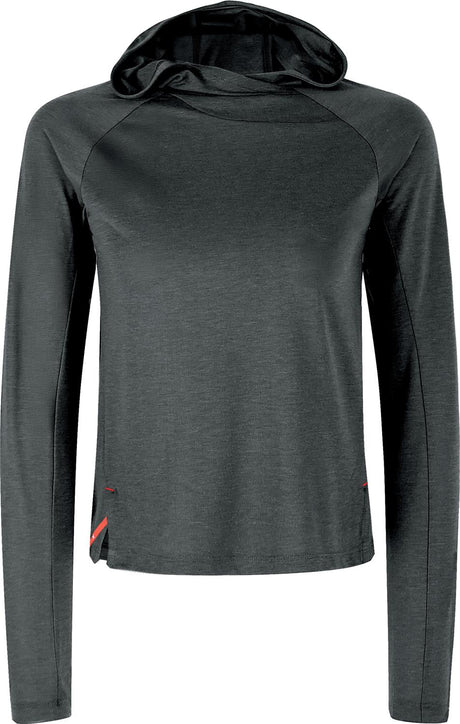 Montura - VERSANTE HOODED MAGLIA WOMAN — ANTRACITE — Vista frontale 1