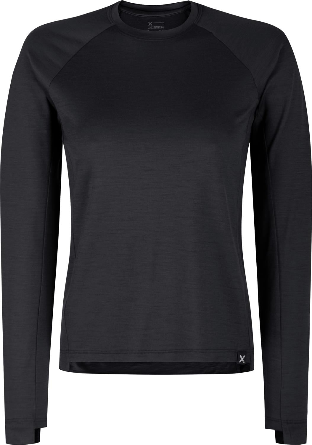 Montura - MERINO ESSENTIAL MAGLIA WOMAN — BLACK — Vista frontale 1