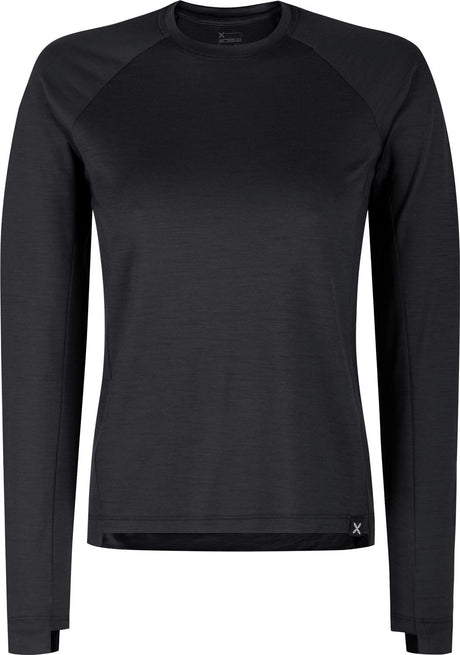 Montura - MERINO ESSENTIAL MAGLIA WOMAN — BLACK — Vista frontale 1
