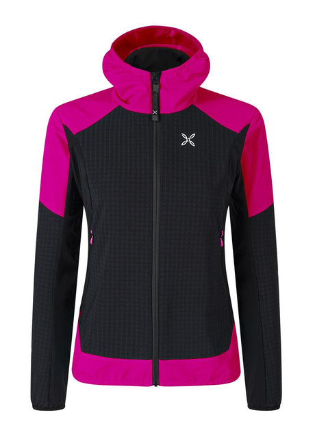 Montura - WIND REVOLUTION HOODY JACKET W — INTENSE VIOLET/NERO — Vista frontale 1