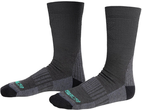Montura - MERINO MIX MID SOCKS — MID GREY/BRIGHT TEAL — Vista frontale 1