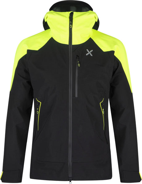 Montura - MONTE 2 JACKET — BLACK/GIALLO FLUO — Vista frontale 1
