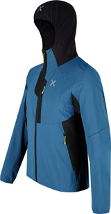 Montura - FLASH HOODED JACKET — STEEL BLUE/SUNNY LIME — Immagine 2