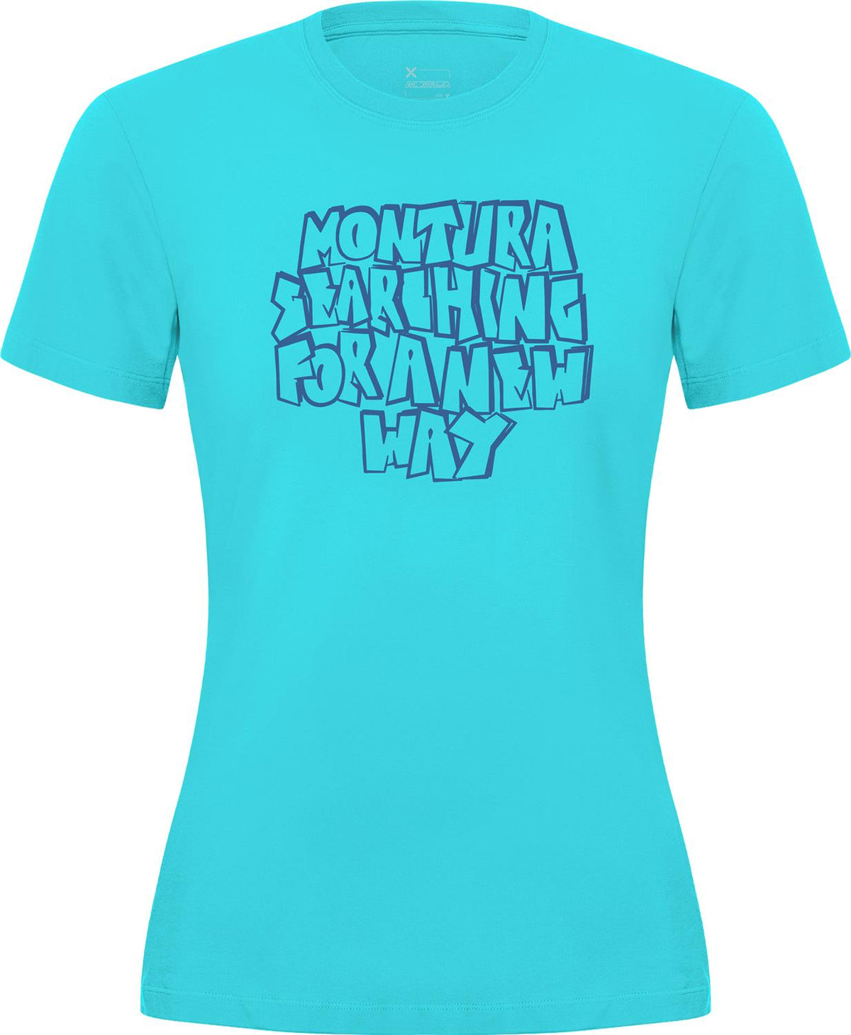 Montura - KNOTS T-SHIRT WOMAN — TURQUOISE — Vista frontale 1