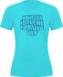Montura - KNOTS T-SHIRT WOMAN — TURQUOISE — Vista frontale 1