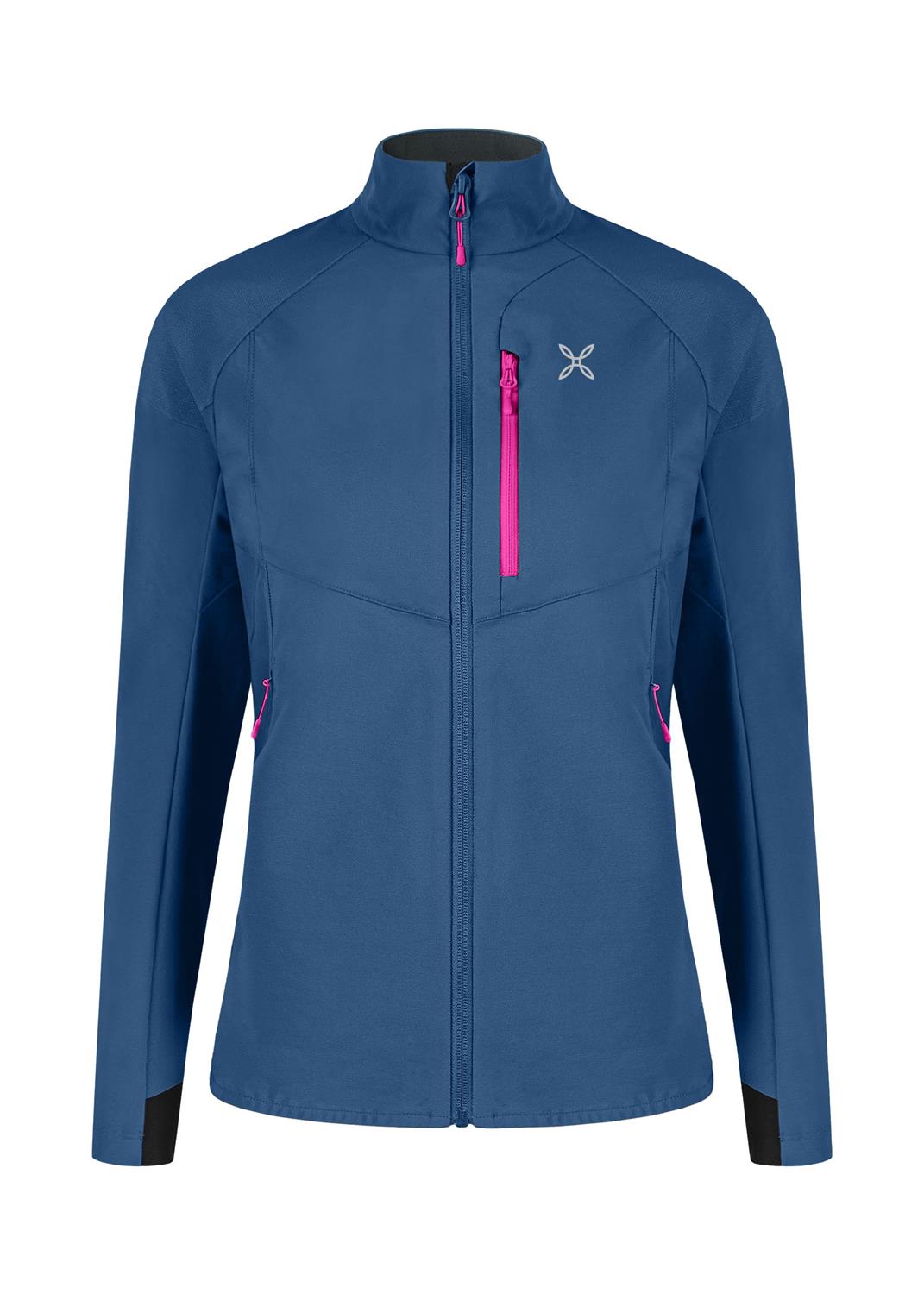 Montura - SPITZE JACKET WOMAN — DEEP BLUE/INTENSE VIOLET — Vista frontale 1