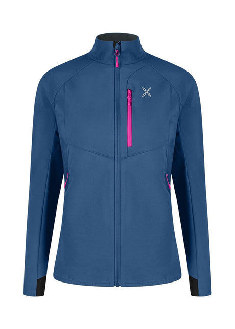 Montura - SPITZE JACKET WOMAN — DEEP BLUE/INTENSE VIOLET — Vista frontale 1