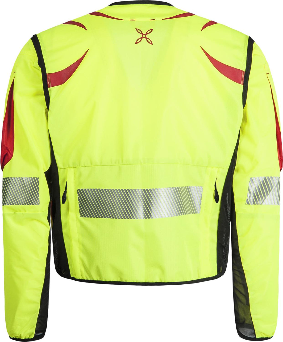 Montura - OPERATOR CONVERT JACKET — GIALLO FLUO/ROSSO — Vista posteriore 3