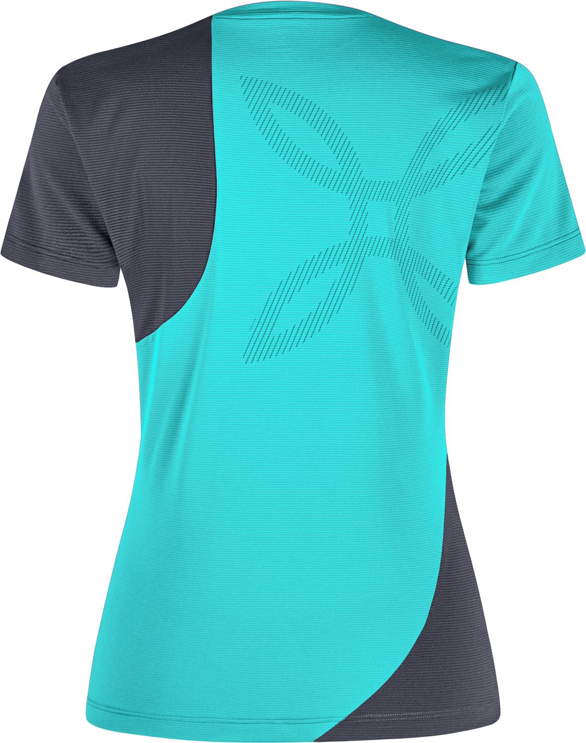 Montura - MIX-UP T-SHIRT WOMAN — TURQUOISE/GRAPHITE BLUE — Vista posteriore 2