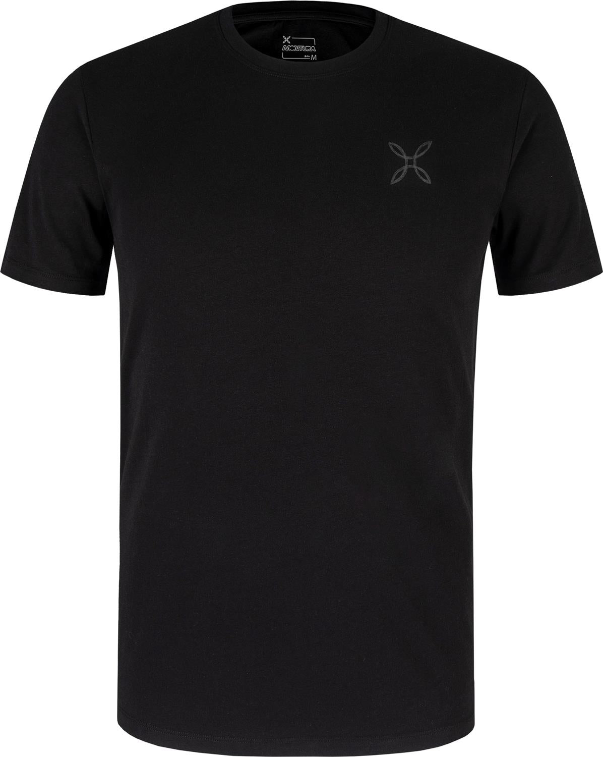 Montura - PENCIL LOGO T-SHIRT — BLACK — Vista frontale 1