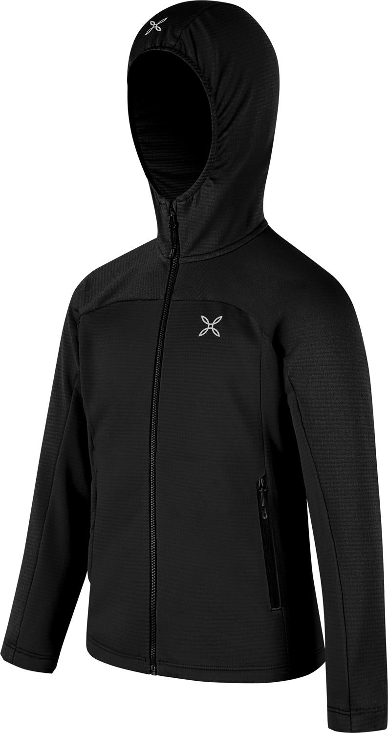 Montura - GRID LIGHT HOODED MAGLIA KIDS — BLACK — Immagine 2