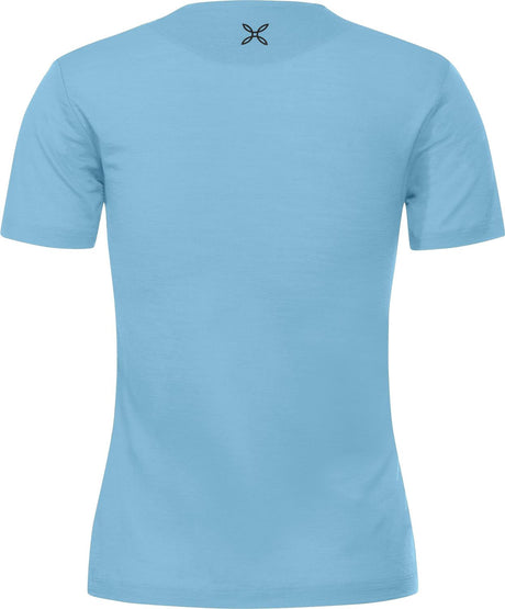 Montura - LOGO MERINO T-SHIRT WOMAN — DUSK — Vista posteriore 2