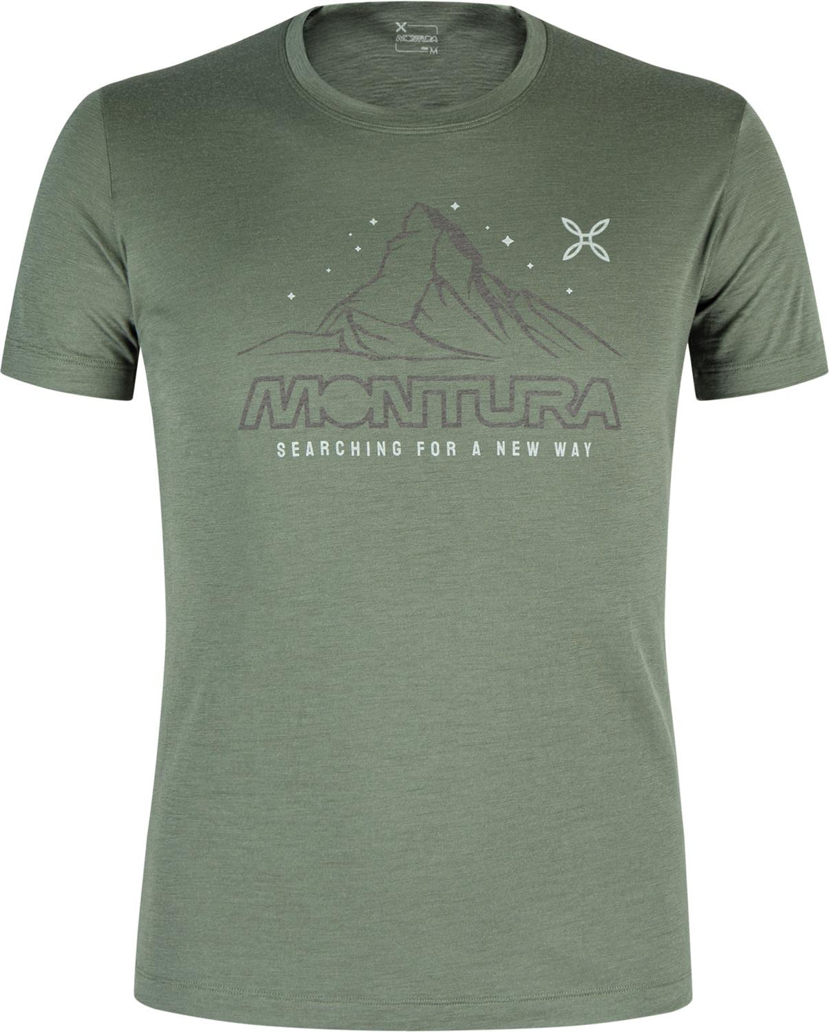 Montura - MERINO MOUNTAIN T-SHIRT — VERDE SALVIA — Vista frontale 1