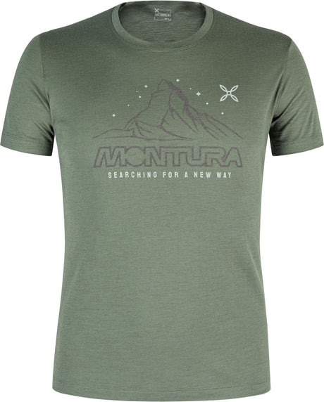 Montura - MERINO MOUNTAIN T-SHIRT — VERDE SALVIA — Vista frontale 1