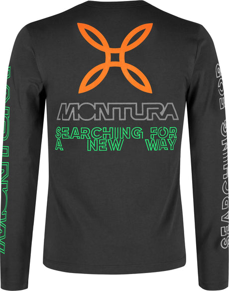 Montura - NEW WAY MAGLIA — BLACK/VIBE GREEN — Vista posteriore 2