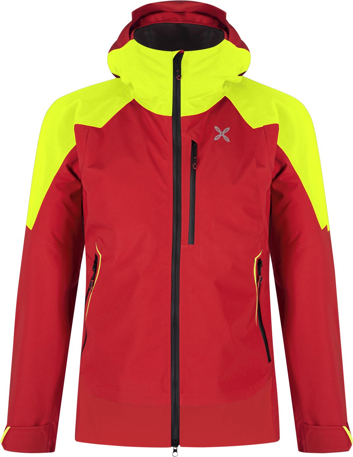 Montura - MONTE 2 JACKET — ROSSO/GIALLO FLUO — Vista frontale 1