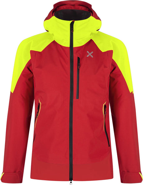 Montura - MONTE 2 JACKET — ROSSO/GIALLO FLUO — Vista frontale 1