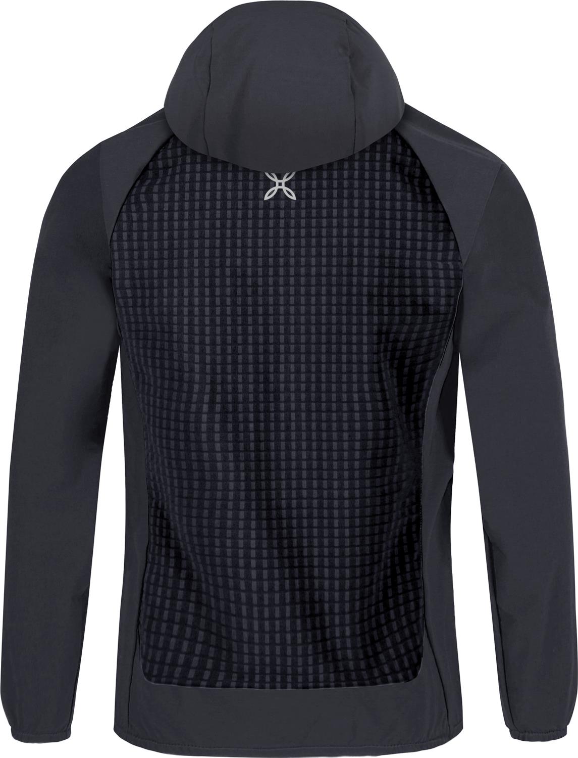 Montura - SPEED HOODED JACKET KIDS — BLACK/VERDE LIME — Vista posteriore 3