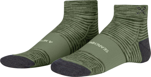 Montura - MERINO WOOL LIGHT LOW SOCKS — VERDE SALVIA — Vista frontale 1