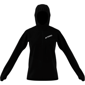 ADIDAS - TERREX Techrock CLIMAWARM+ Wind Hooded Fleece Jacket - Donna - Black - image 8