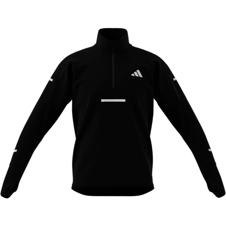 ADIDAS - Maglia Da Running Adi365 CLIMAWARM+ Half Zip - Uomo - Black - image 7