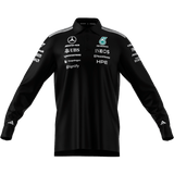 ADIDAS - Mercedes - Amg Petronas Formula 1 Team Engineers Polo Longsleeve - Uomo - Black - image 7