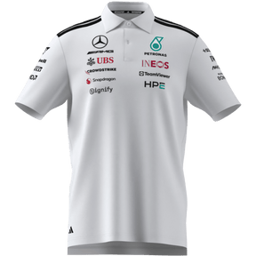 ADIDAS - Polo Mercedes-Amg Petronas Formula 1 Team Engineers - Uomo - White - image 8