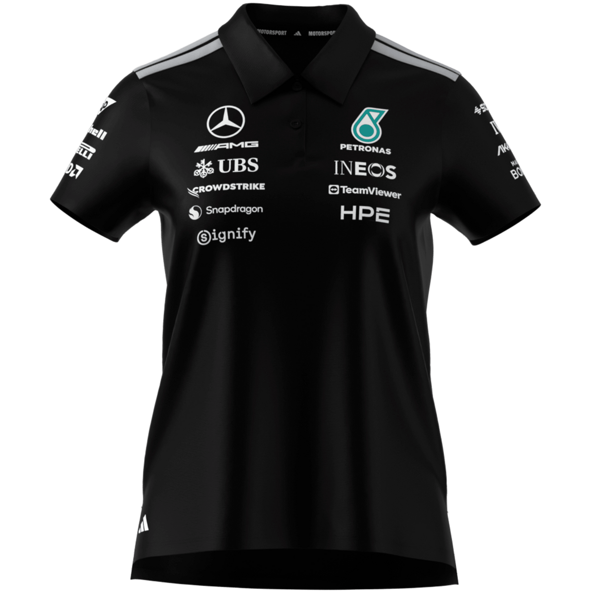 ADIDAS - Mercedes - Amg Petronas Formula 1 Team Engineers Polo Regular - Donna - Black - image 8