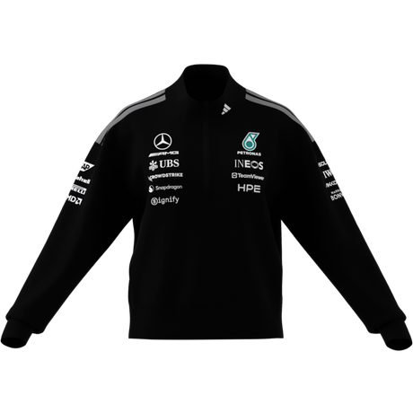 ADIDAS - Mercedes - Amg Petronas Formula 1 Team Engineers Quarter Zip - Donna - Black - image 7
