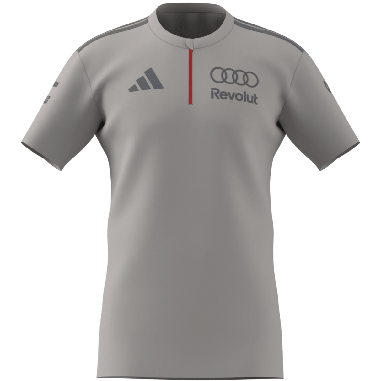 ADIDAS - Audi Revolut Formula One Team 2026 Engineers & Marketing Polo Short Sleeve - Uomo - Grey - image 8