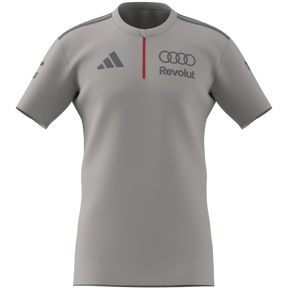 ADIDAS - Audi Revolut Formula One Team 2026 Engineers & Marketing Polo Short Sleeve - Uomo - Grey - image 8