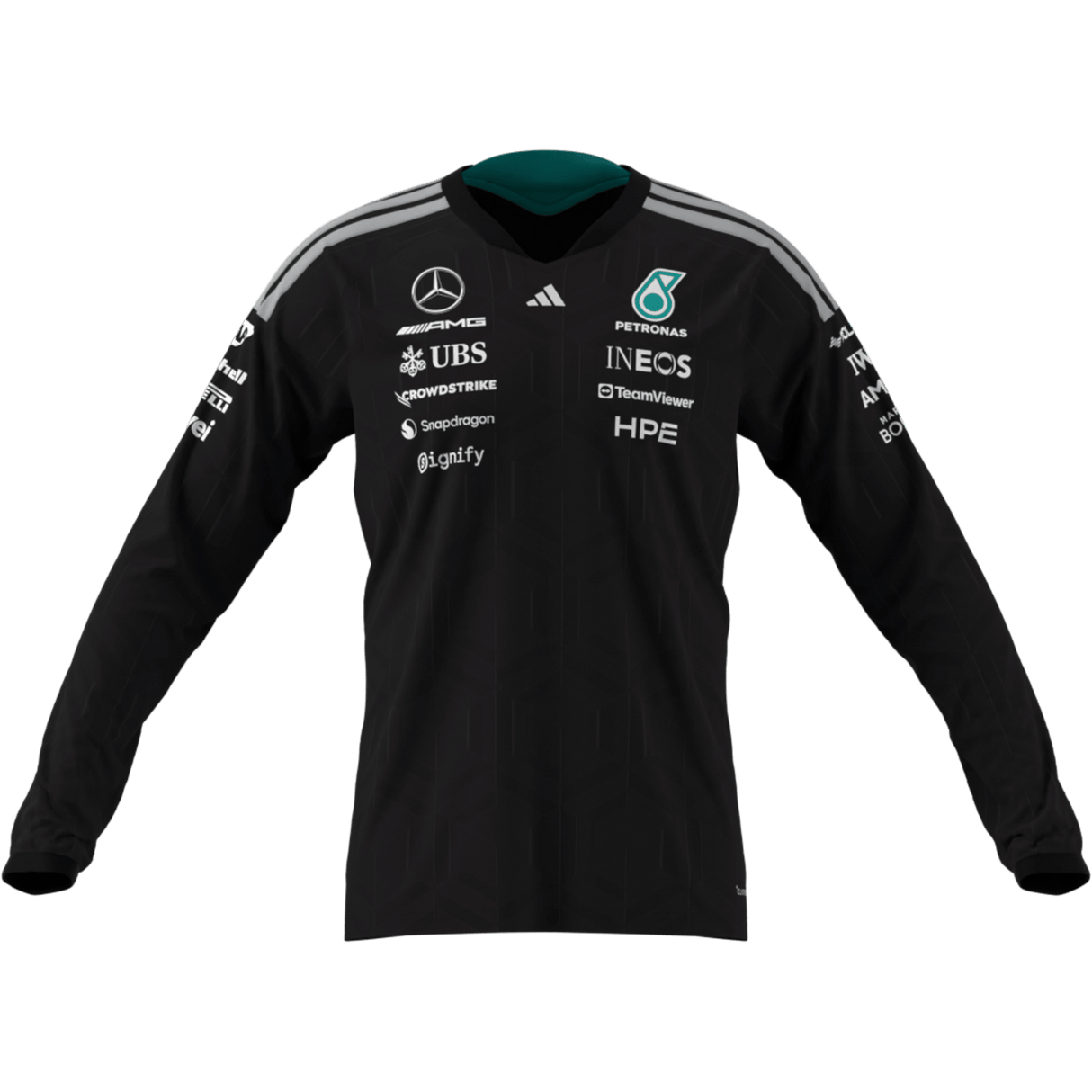 ADIDAS - Mercedes - Amg Petronas Formula 1 Team Driver Jersey Longsleeve - Uomo - image 13