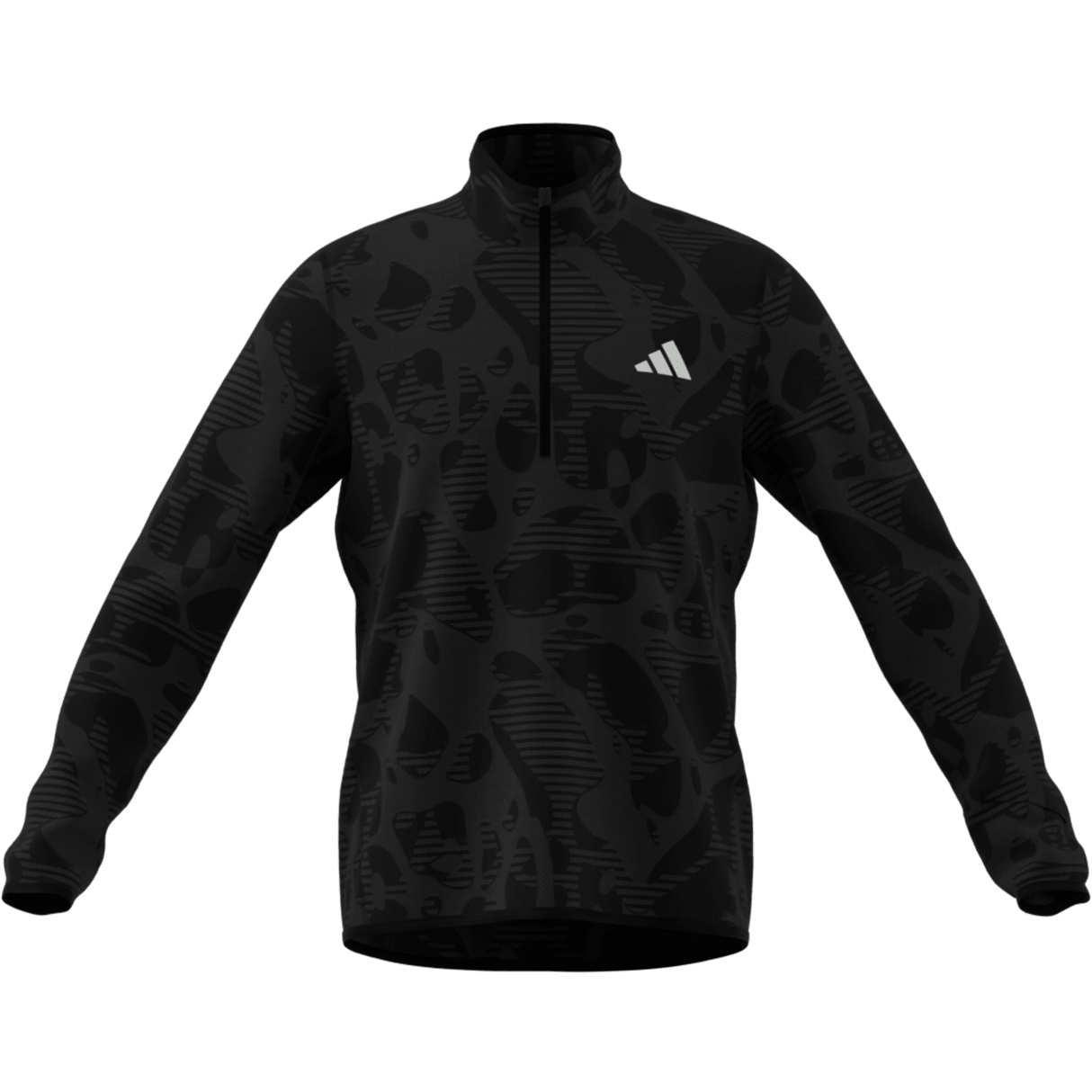 ADIDAS - Adi365 Running Half Zip CLIMAWARM+ Mid Long Sleeve - Uomo - Black - image 8