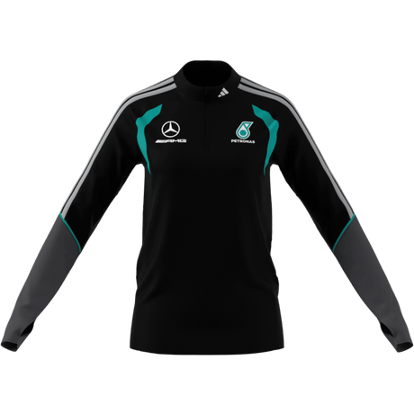 ADIDAS - Mercedes - Amg Petronas Formula 1 Team Mechanics Quarter Zip - Donna - Black - image 7