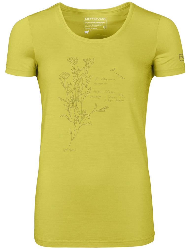 Ortovox 120 cool tec leaf logo t-shirt donna