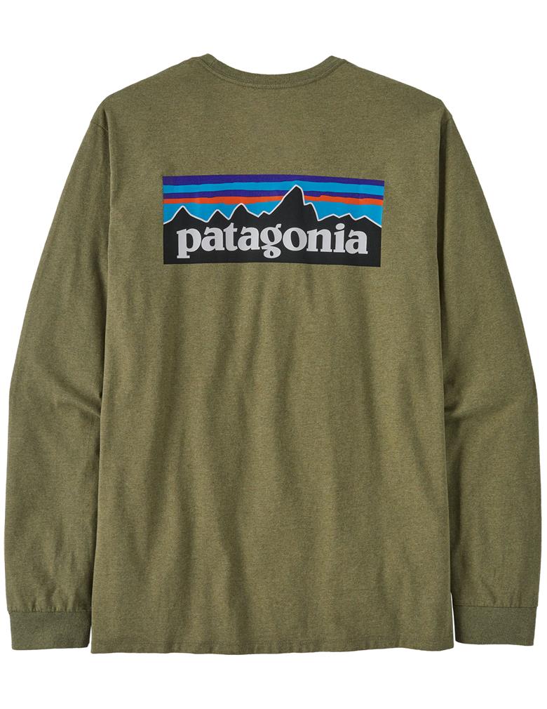 Patagonia long sleeved p6 logo responsibiliti tee uomo