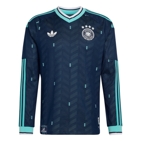ADIDAS - Germany 26 Away Authentic Long Sleeve Jersey - Uomo - Blue - image 1