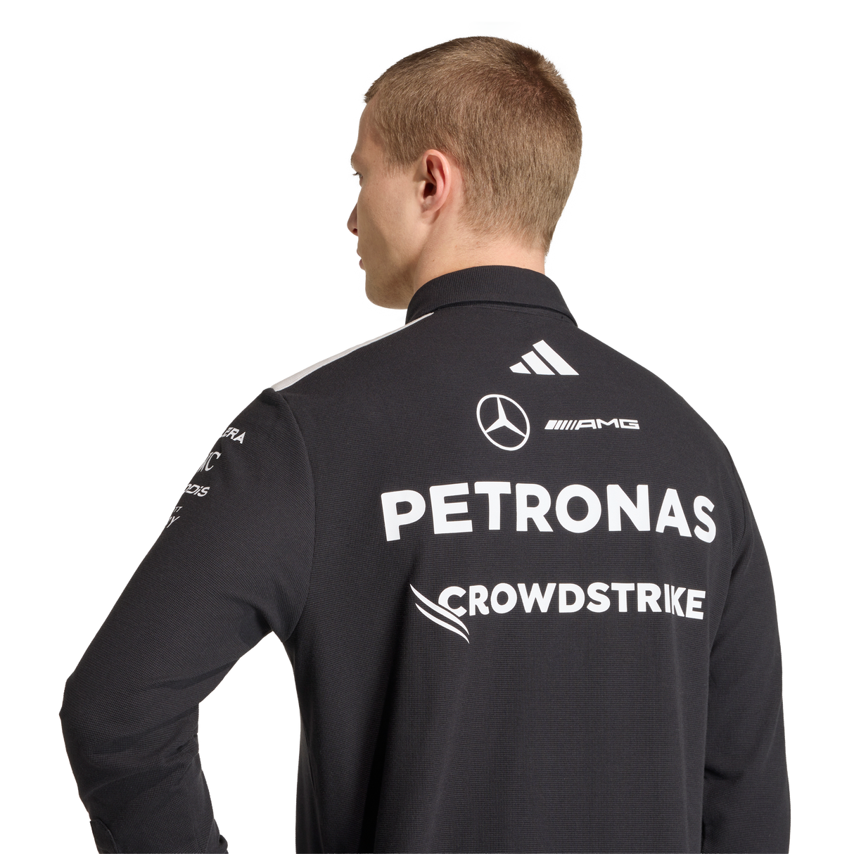 ADIDAS - Mercedes - Amg Petronas Formula 1 Team Engineers Polo Longsleeve - Uomo - Black - image 6