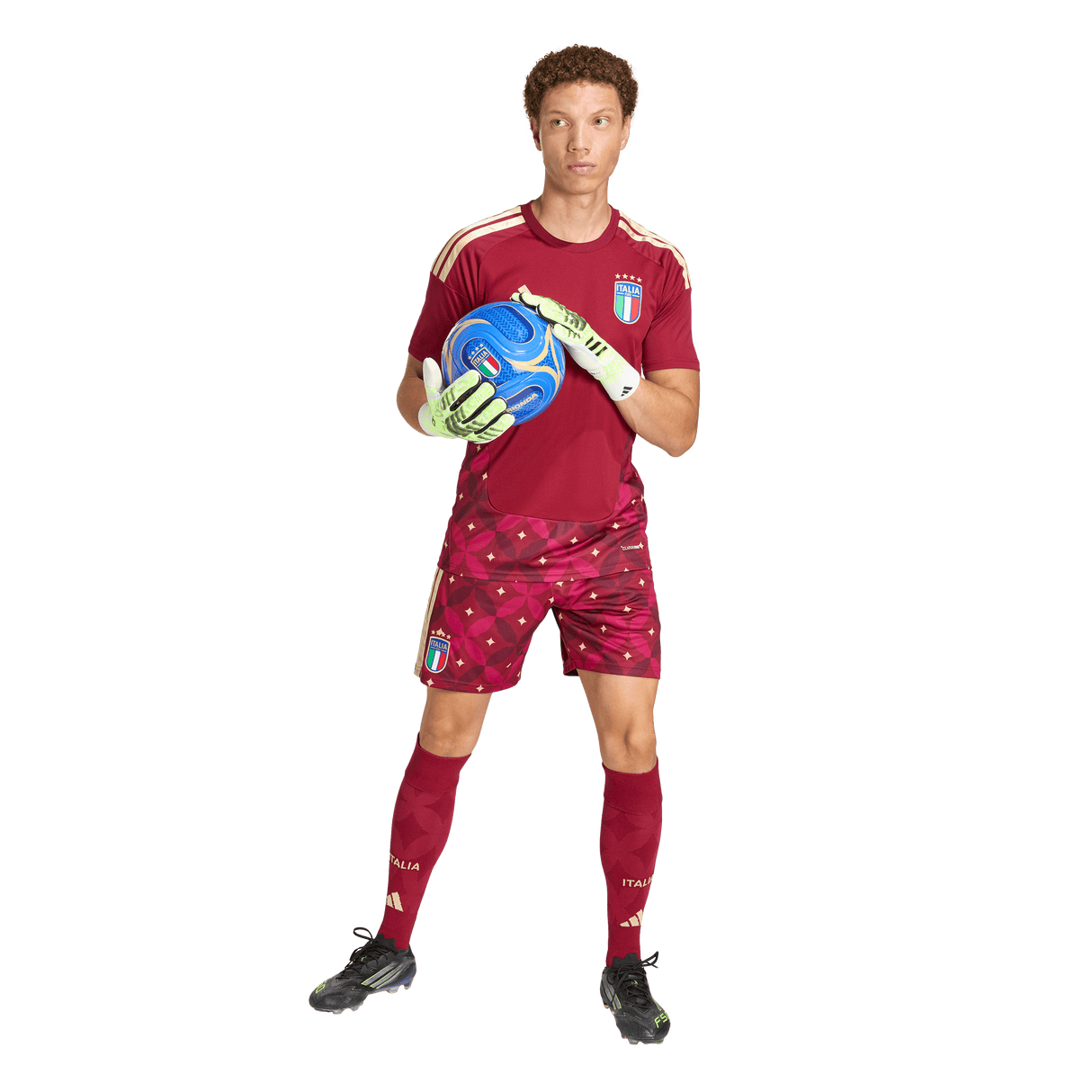 ADIDAS - Maglia Italia 26 Home Goalkeeper - Uomo - Burgundy - image 5