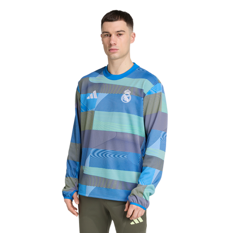 ADIDAS - Real Madrid 25/26 Pre-Match Warm Top - Uomo - Blue - image 2