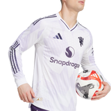 ADIDAS - Maglia Manchester United 25/26 A Manica Lunga Da Trasferta Autentica - Uomo - White - image 6