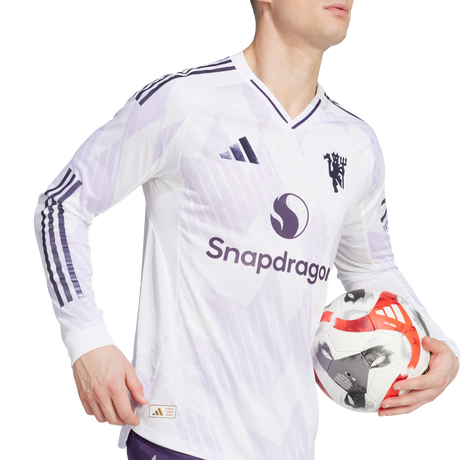 ADIDAS - Maglia Manchester United 25/26 A Manica Lunga Da Trasferta Autentica - Uomo - White - image 6